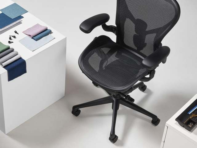 Ocean bound plastic herman miller aeron chair