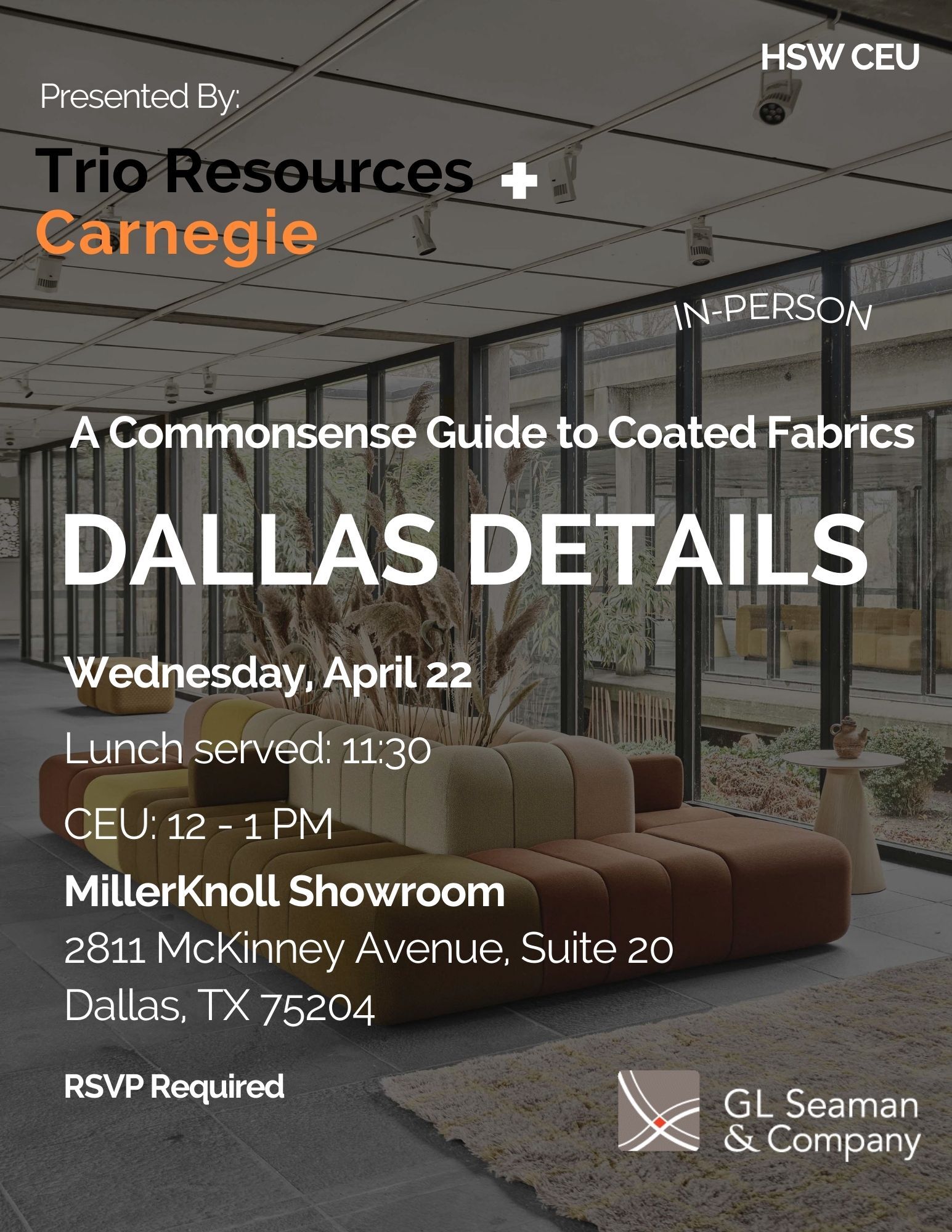 GL Seaman and Trio Resources with Carnegie CEU Wednesday April 22