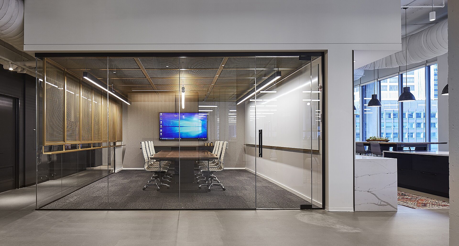 ALUR glass surrounding a small conference room