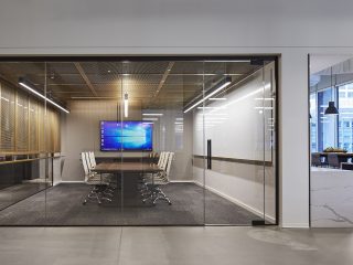 ALUR glass surrounding a small conference room