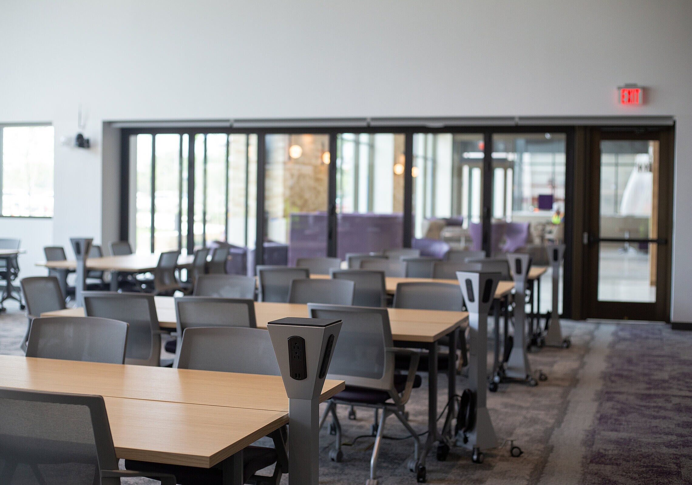 TCU Burnett School of Medicine Classroom with chairs and tables