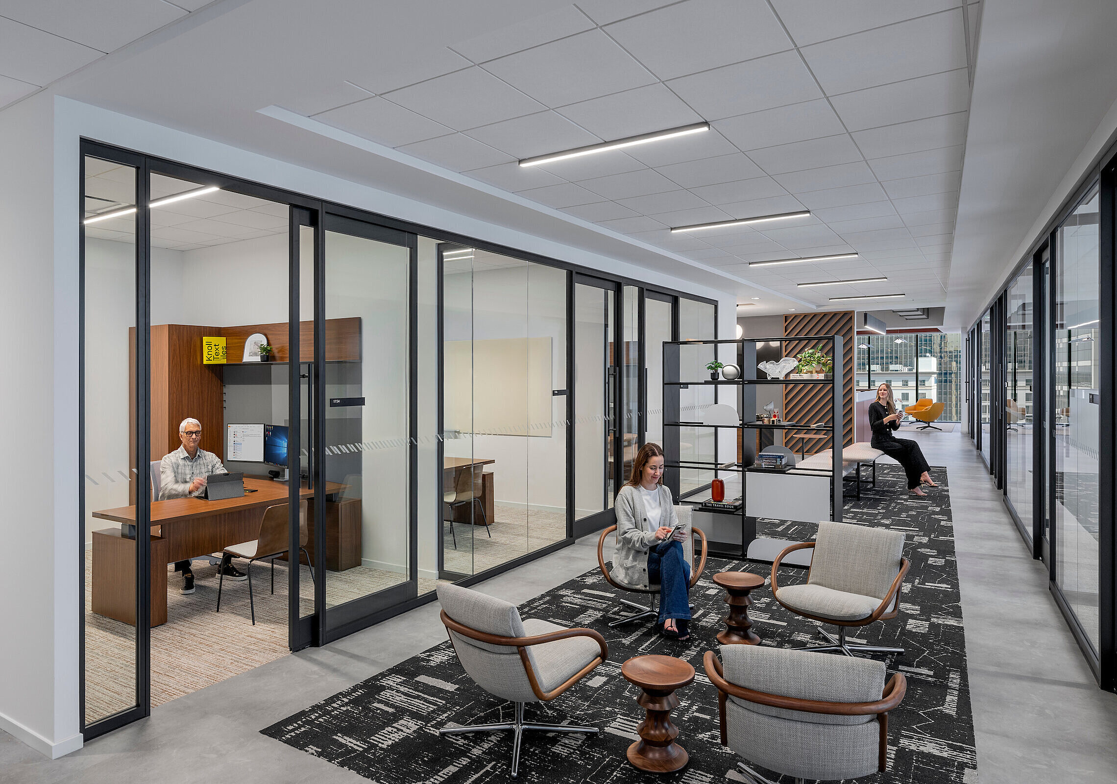 Diamondback Energy Dallas Office Multipurpose Space and Private Offices with DIRTT Walls